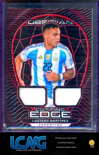 Lautaro Martinez 2024 Panini Obsidian Red Pulsar /49