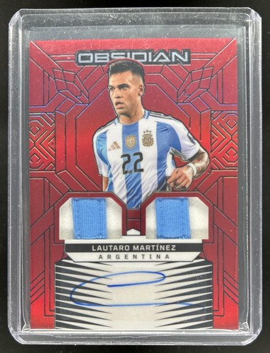 Lautaro Martinez 2024 Panini Obsidian Rosso Elettrico /5