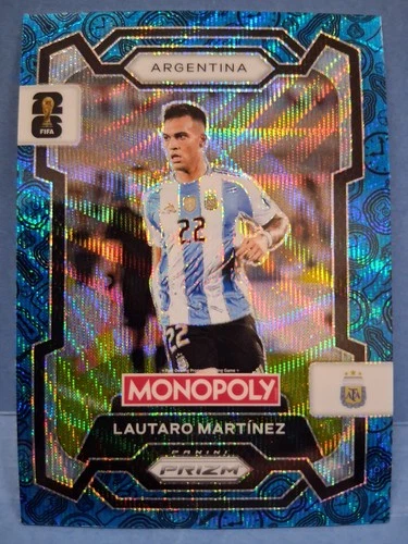 Lautaro Martinez 2026 Panini Prizm Blue Wave Prizm