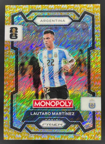 Lautaro Martinez 2026 Panini Prizm Gold Big Money Shimmer /500