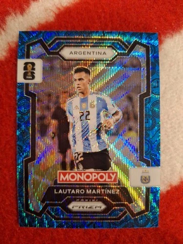 Lautaro Martinez 2026 Panini Prizm Monopoly Coupe du Monde FIFA 2026 Blue Wave