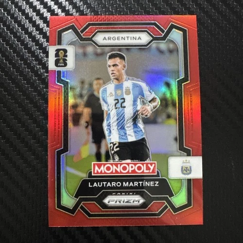 Lautaro Martinez 2026 Panini Prizm Monopoly World Cup Red Prizm