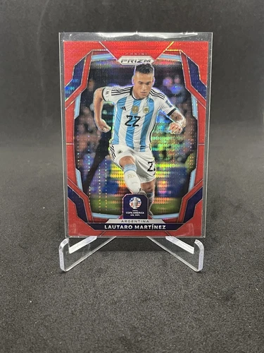 Lautaro Martinez 2024 Panini Prizm Red Pulsar Prizm /125
