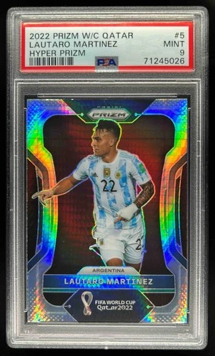 Lautaro Martinez 2022 Panini Prizm World Cup Hyper #5
