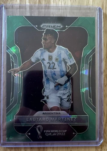 Lautaro Martinez 2022 Panini Prizm World Cup Qatar Green Ice Prizm