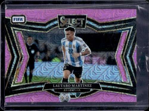 Lautaro Martinez 2024 Panini Select Field Pink Mojo /299