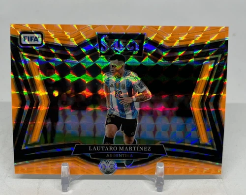 Lautaro Martinez 2024 Panini Select Fluorescent Orange Prizm /125