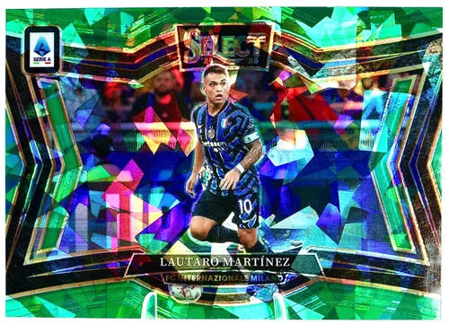 Lautaro Martinez 2024 Panini Select Green Ice Prizm