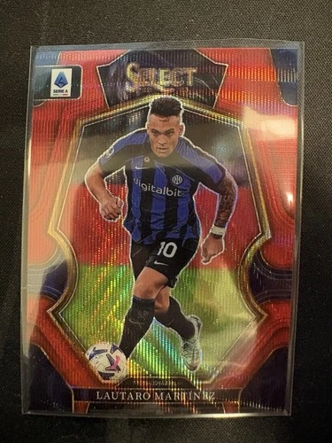 Lautaro Martinez 2023 Panini Select Serie A Red Prizm