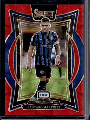 Lautaro Martinez 2024 Panini Select Terrace Red Wave /59