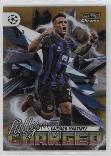 Lautaro Martinez 2023 Topps Stadium Club Chrome Gold Refractor 41/50