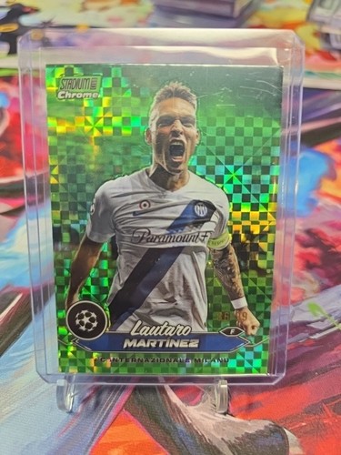 Lautaro Martinez 2024 Panini Stadium Club Chrome Green Refractor /99
