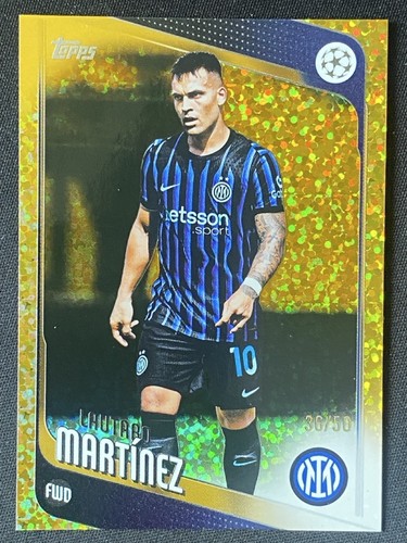 Lautaro Martinez 2025 Topps UCC Gold Inferno Holo /50