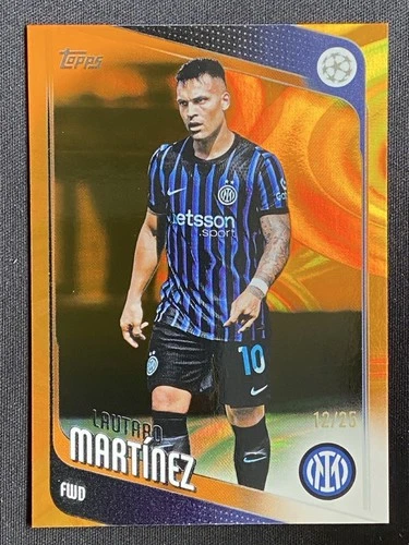 Lautaro Martinez 2025 Topps UCC Naranja Gotas de Lluvia /25