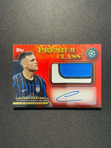 Lautaro Martinez 2025 Topps UCC Premium Class Red /5