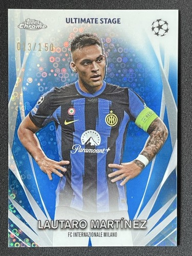 Lautaro Martinez 2023 Topps UCC Ultimate Stage Chrome Blue /150