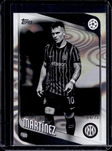 Lautaro Martinez 2025 Topps UEFA Black & White Raindrops /75