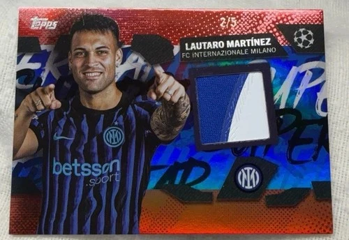 Lautaro Martinez 2025 Topps UEFA Club Competition 2025/26 Red /5