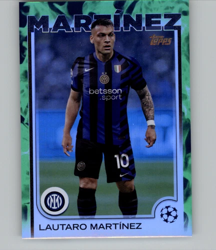 Lautaro Martinez 2024 Topps UEFA Club Competitions Green Inferno /199
