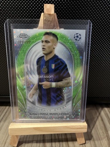Lautaro Martinez 2024 Panini UEFA Club Competitions Neon Green Refractor /199