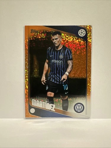 Lautaro Martinez 2025 Topps UEFA Orange Foil /25