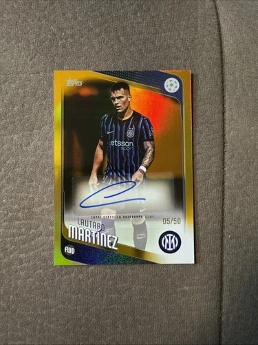 Lautaro Martinez 2025 Topps UEFA UCC Flagship Gold /50