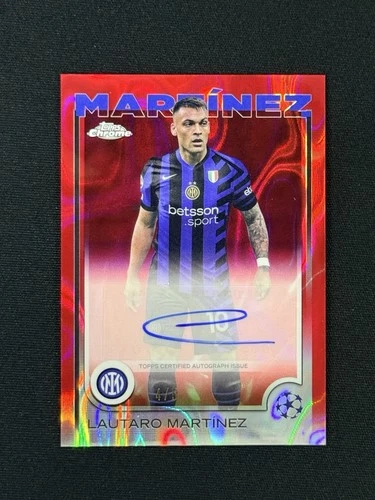 Lautaro Martínez 2024 Topps Cromo UCC Refractor Rojo /5