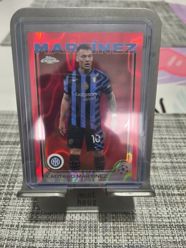 Lautaro Martínez 2024 Topps Cromo UCC Rojo Lava Refractor /5