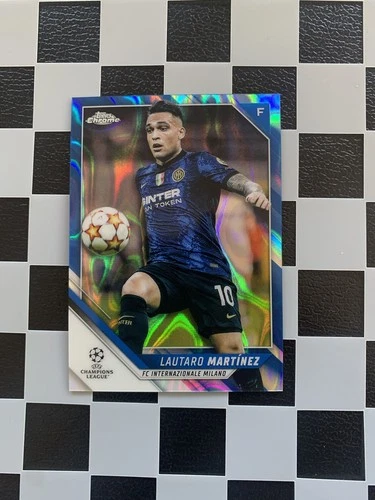 Lautaro Martínez 2021 Topps Cromo UCL Azul Lava