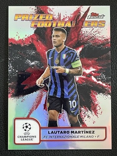 Lautaro Martínez 2024 Topps Finest Negro/Rojo