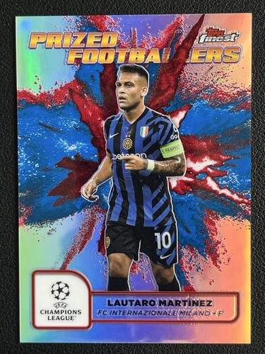 Lautaro Martínez 2024 Topps Finest Red Blue