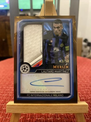 Lautaro Martínez 2023 Topps Merlin Chrome Gold /50
