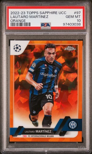 Lautaro Martínez 2022 Panini Merlin Chrome Orange /50