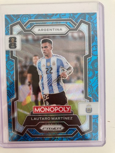 Lautaro Martínez 2026 Panini Monopoly Prizm Copa del Mundo Ola Azul