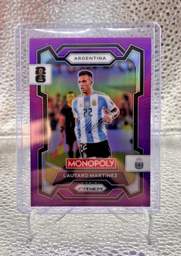 Lautaro Martínez 2026 Panini Monopoly Prizm Copa Mundial de la FIFA 2026 Purple Prizm /99