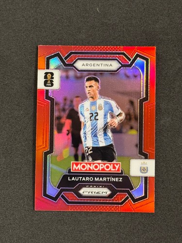 Lautaro Martínez 2026 Panini Monopoly Prizm FIFA World Cup Red Prizm