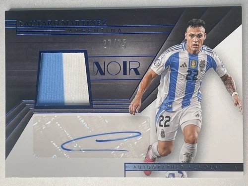 Lautaro Martínez 2024 Panini Noir Azul /75