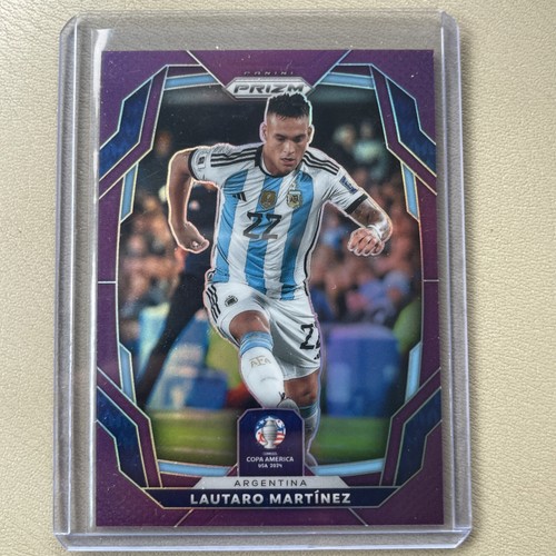 Lautaro Martínez 2024 Panini Prizm CONMEBOL Copa América Purple Prizm /49