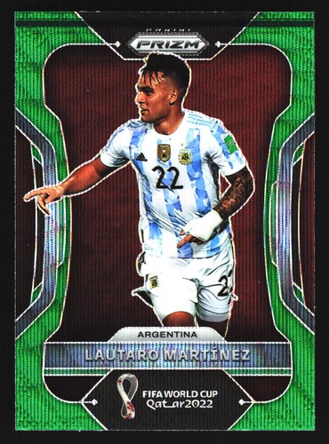 Lautaro Martínez 2022 Panini Prizm Green Wave