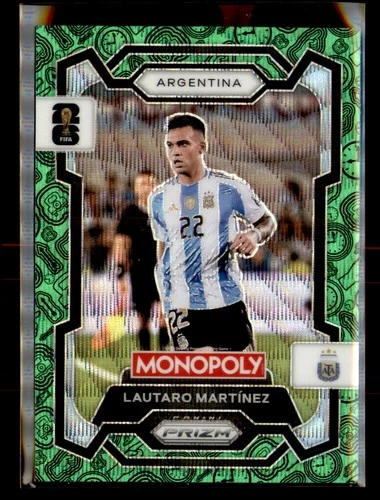 Lautaro Martínez 2026 Panini Prizm Monopoly Copa Mundial de la FIFA 2026 Green Wave