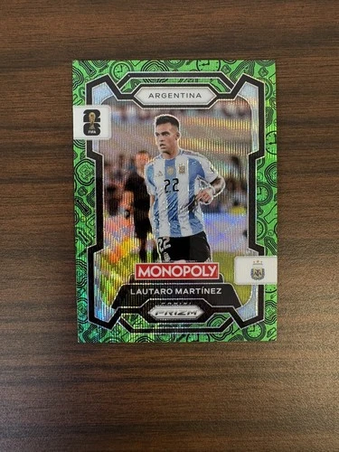 Lautaro Martínez 2026 Panini Prizm Monopoly Copa Mundial de la FIFA 2026 Onda Verde