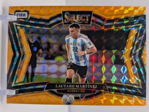 Lautaro Martínez 2024 Panini Select FIFA Naranja Fluorescente /125