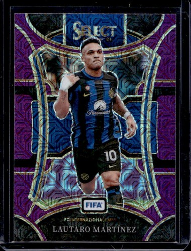 Lautaro Martínez 2023 Panini Select Purple Prizm #136