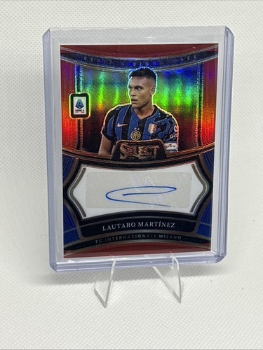 Lautaro Martínez 2024 Panini Select Serie A Red Prizm