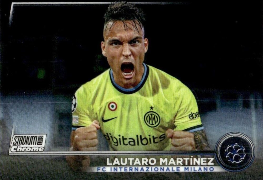 Lautaro Martínez 2022 Topps Stadium Club Chrome UEFA 100