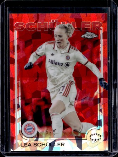 Lea Schuller 2024 Topps Chrome Red Refractor /5