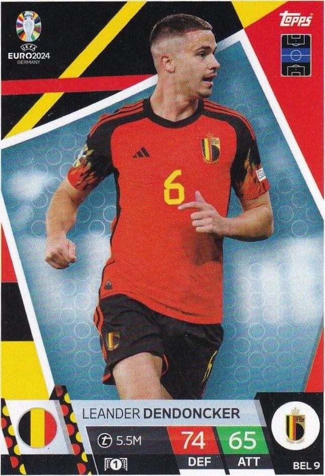 Leander Dendoncker 2024 Topps Match Attax UEFA EURO