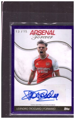 Leandro Trossard 2023 Topps Arsenal Forever /15