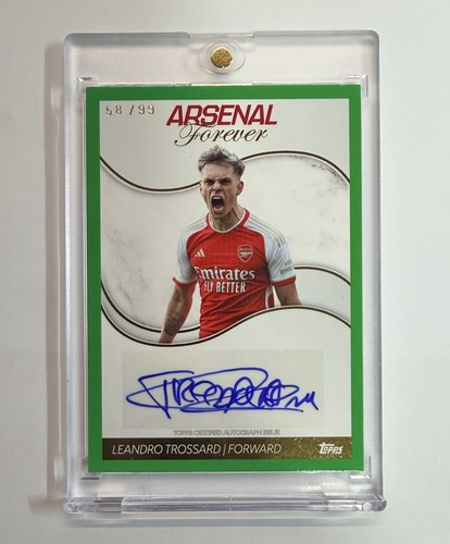 Leandro Trossard 2024 Topps Arsenal Forever Green /99