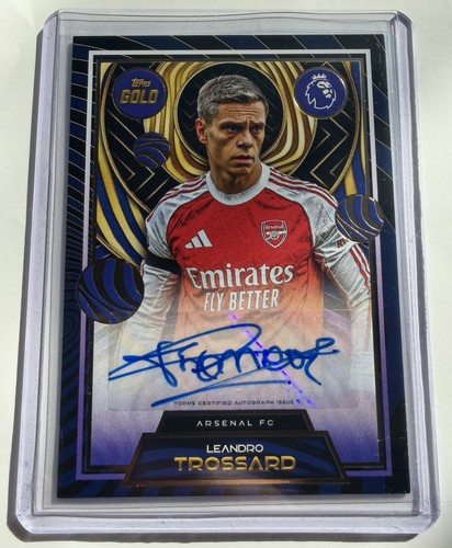 Leandro Trossard 2025 Topps Chrome Gold